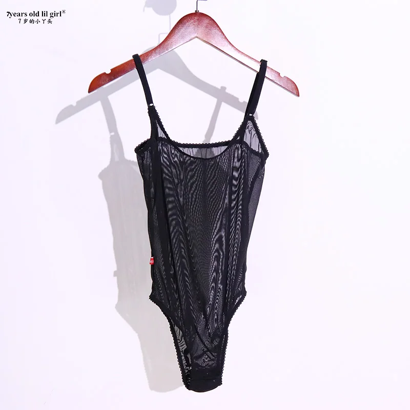 2020 Women Summer Bodysuit Mesh Sheer Sexy Leotard Body Sling Jumpsuits Cq03