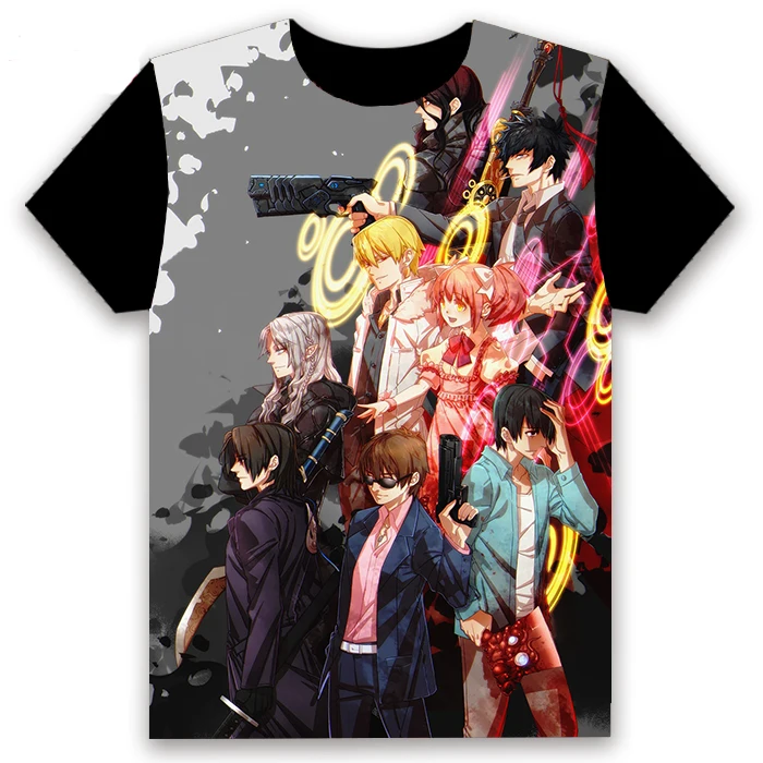 Модная футболка аниме Psycho-Pass Kougami Shin'ya Tsunemori, топы с короткими рукавами для косплея, повседневная черная футболка унисекс, летняя забавная футболка - Цвет: 6