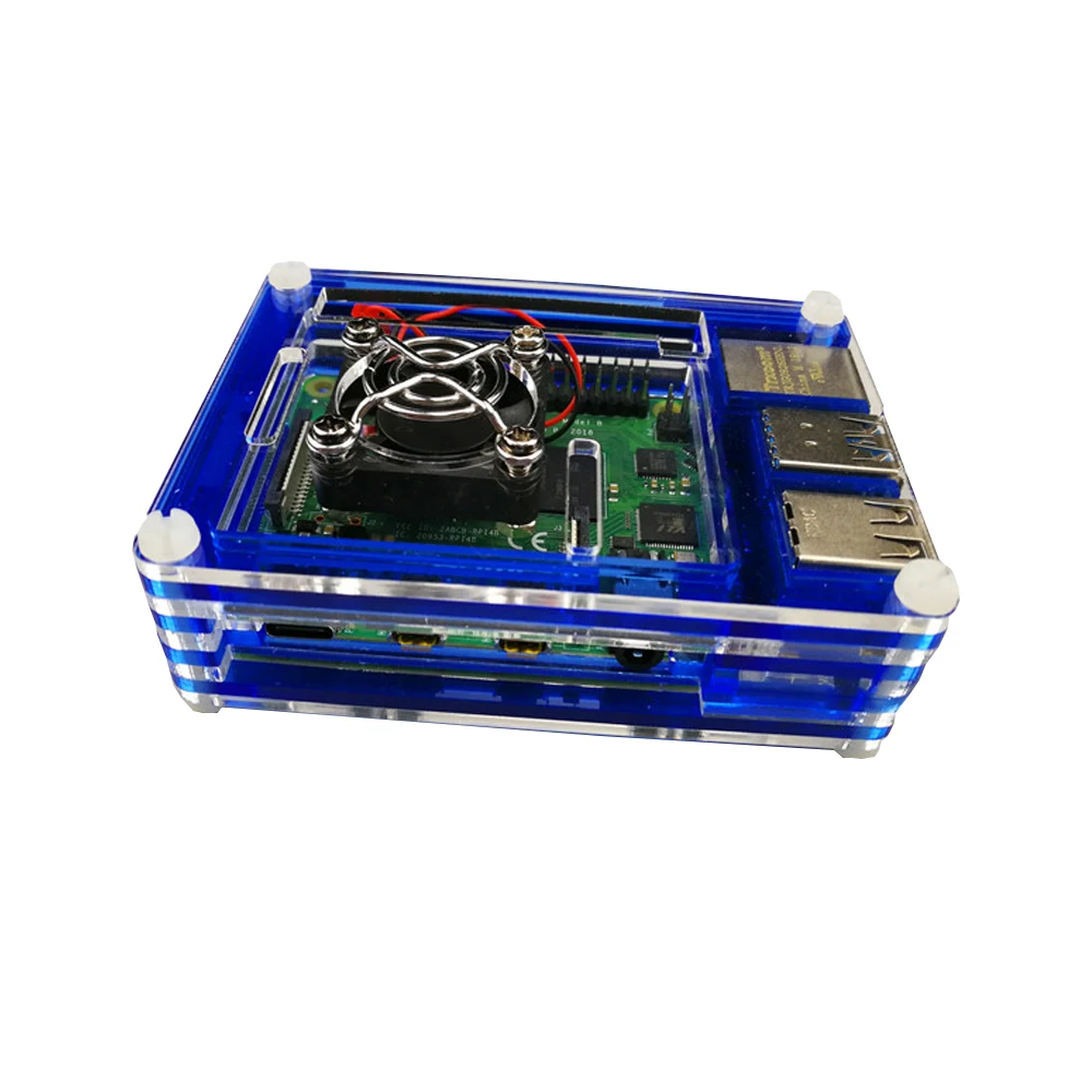 Для Raspberry Pi 4 Чехол акриловый 9 слоев корпус многоцветная Крышка корпуса для Raspberri Pi 4 Модель B