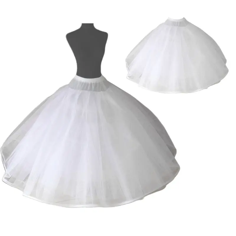 Wedding Petticoat Womens 8 Layers Tulle Ball Gown Bridal Wedding Petticoat No Rings Evening Prom Crinoline Half Slip Puffy Underskirt