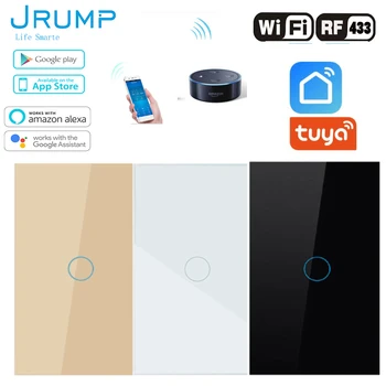 

Jrump Tuya Smart Wall Touch Switch Lightes Switches With Wireless Remote Control Wall Switch Work Alexa Echo Googl Home