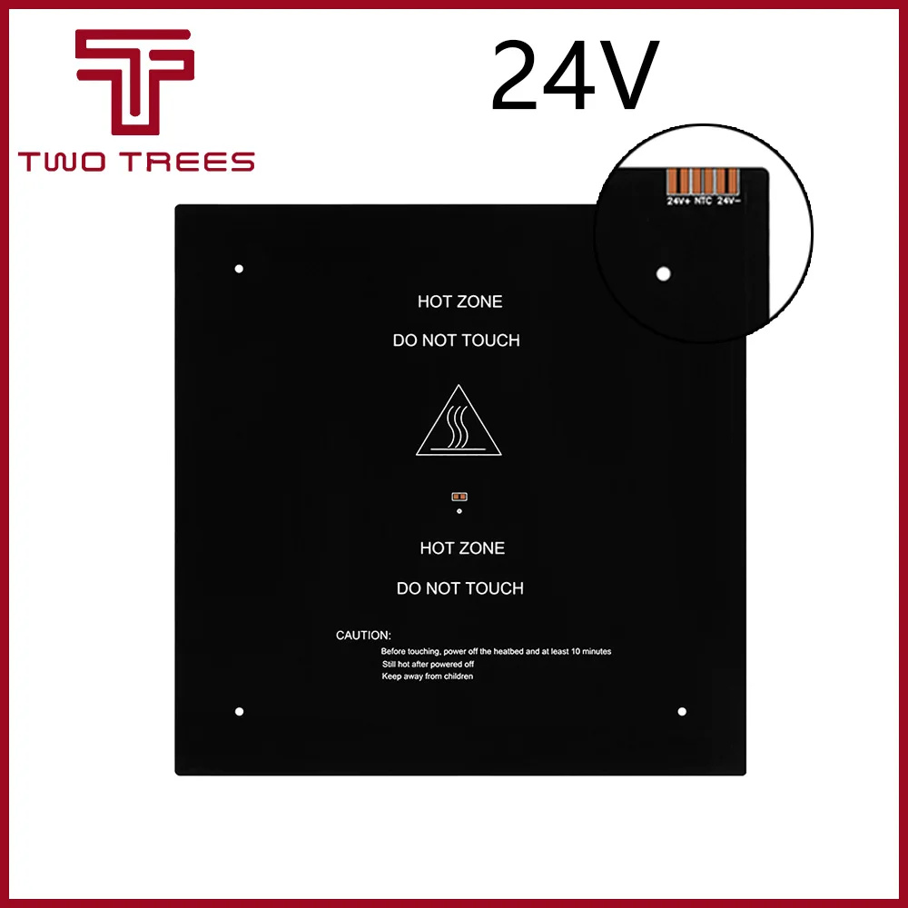 3003003.0mm 3D Printer Parts 1PCS black MK3 hotbed latest Aluminum heated bed for Hot-bed Support 12V 3103103.0mm 12V24V (1)