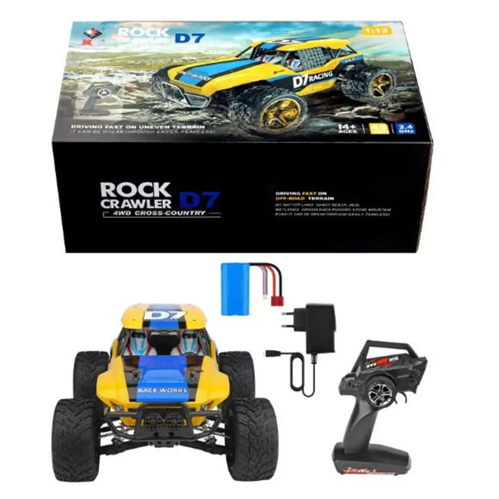 Забавный мини-радиоприемник EWltoys 1/12 12402-A 4WD 2,4G RC модели автомобилей высокая скорость 45 км/ч пульт дистанционного управления модель автомобиля внедорожная игрушка