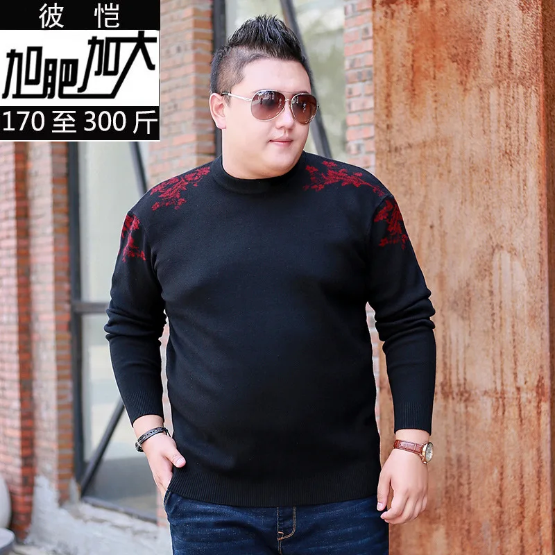 

Peter Kay Men Autumn And Winter Plus-sized Crew Neck Comfortable Long-sleeve Knitwear Extra Large Thick-Warm Sweater Fashion