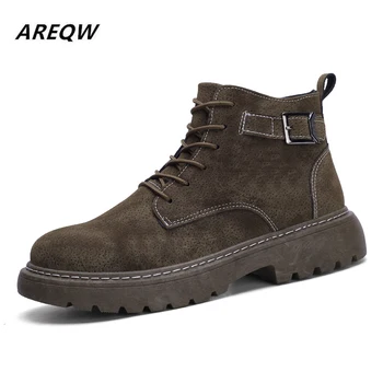 

2020 Warm Short Plush Men's Winter Shoes Non-slip Solid Color Ankle Boots Comfortable Classic Solid Color Trend Men's Boots