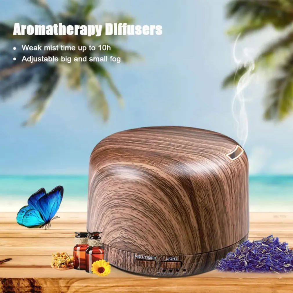 300ml Aroma Essential Oil Diffuser Ultrasonic Air Humidifier Electric Mist Aromatherapy Machine with Remote Control