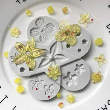 

Small Flower Silicone Mold Mobile Phone di jiao mo Decoration DIY Mode XGY-131