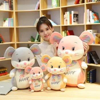

Cute Mouse Plush Toy Stuffed Soft Animal Mouse Rat Doll Pillow Kawaii Pillow Birthday Gift for Children Lovely Kids Baby Toys