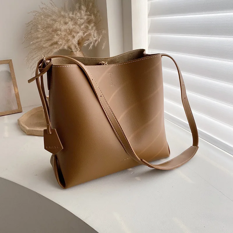 

Winter Large Bag Women's 2019 New Style Shoulder Bag Large Capacity WOMEN'S Bag Autumn And Winter Versatile Simple Glorious Shou