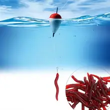 100Pcs Fishing Bait Artificial Earthworms Simulation Plastic Red Fishing Bait for Freshwater