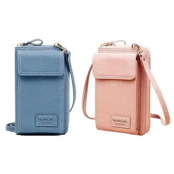 

Fashion PU Leather Crossbody Shoulder Bags Women Solid Color Small Money Phone Wallet Long Purse Ladies Messenger Handbags