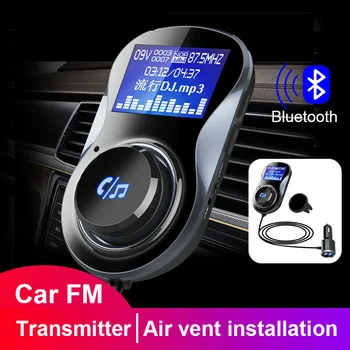 

BC30 Bluetooth Handsfree FM Modulator Stereo Car MP3 Player Audio Adapter FM Transmitter Support TF Card LCD Auto Music Player