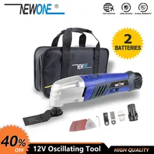 Promotion 10.8V Li-ion Oscillating Multi-Tool with 2 battery Cordless Power Tools for Home DIY Renovation Tools for wood cutting