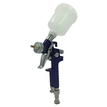 Professional 0.8/1.0mm Nozzle H2000 Mini HVLP Spray Gun For Painting Car Repair Tool