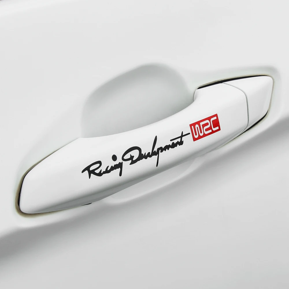 Наклейки на автомобильные ручки WRC Rally Racing полосатые наклейки для mazda 3 6 cx 5 mitsubishi