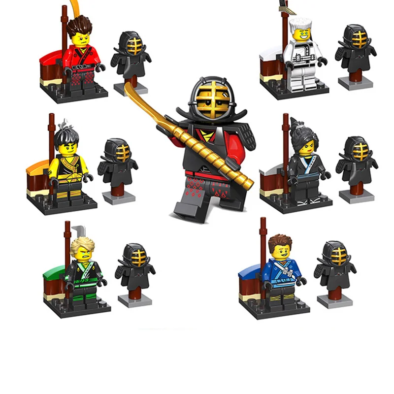 

Ninjagoed Slam Lloyd Zane Jay kenjutsu kung fu training Building Blocks Sets Bricks Movie Model Kids Toy Compatible Legoinglys