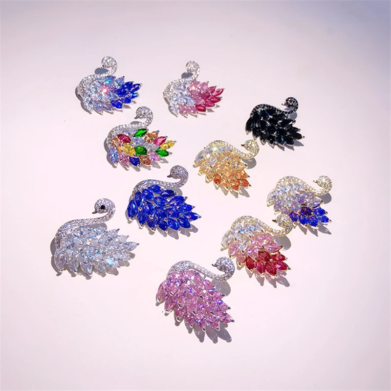 Красочные Роскошные циркониевые кристаллы милое искусственное украшение для