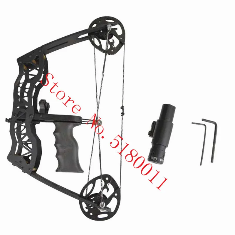 

New high-quality left/right hand archery 40-pound pulley compound bow with laser sight bow for hunting and shooting fish bows