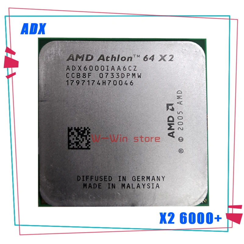 Двухъядерный процессор AMD Athlon 64 X2 6000 + 3 ГГц ADX6000IAA6CZ Разъем AM2 | Компьютеры и офис