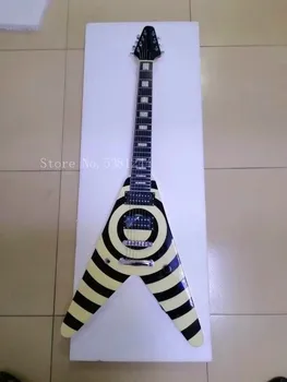 

Free transportation, flying V, 7-string electric guitar, customizable.