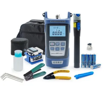 

Fiber Optic Tool Kit with Fibra Optica Power Meter Visual Fault Locator