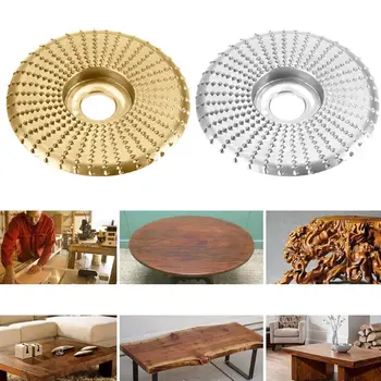

Round Faceted Edge-arc Grinding Disc Grinding Wheel Sanding Power Woodworking Carving Rotary Tool for Angle Grinder with Bore