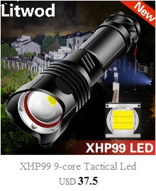 blacklight torch Z45 Led Flashlight Ultra Bright Waterproof MINI Torch T6/L2/V6 zoomable 5 Modes 18650 rechargeable Battery for camping tactical coast flashlights