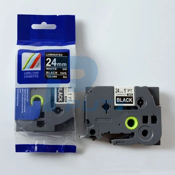 

1PCS kingroad TZe-355 TZ2-355 White on Black 24mm*8M Label Tape Compatible for PT330 PT350 PT520 Brother P-touch Label Printers