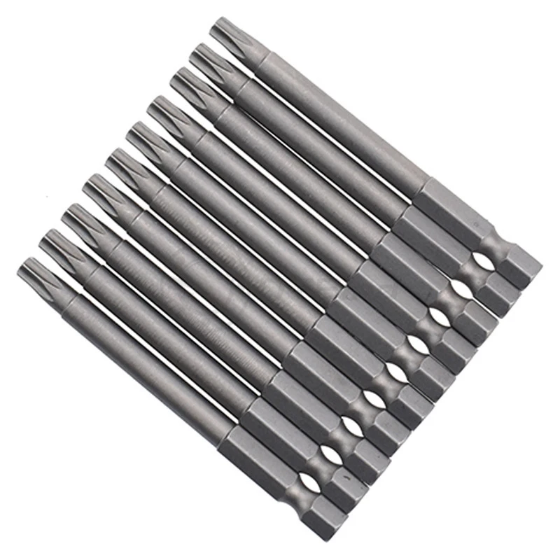 S2 steel plum blossom wind batch head with middle hole electric drill electric screwdriver strong magnetic wind batch head