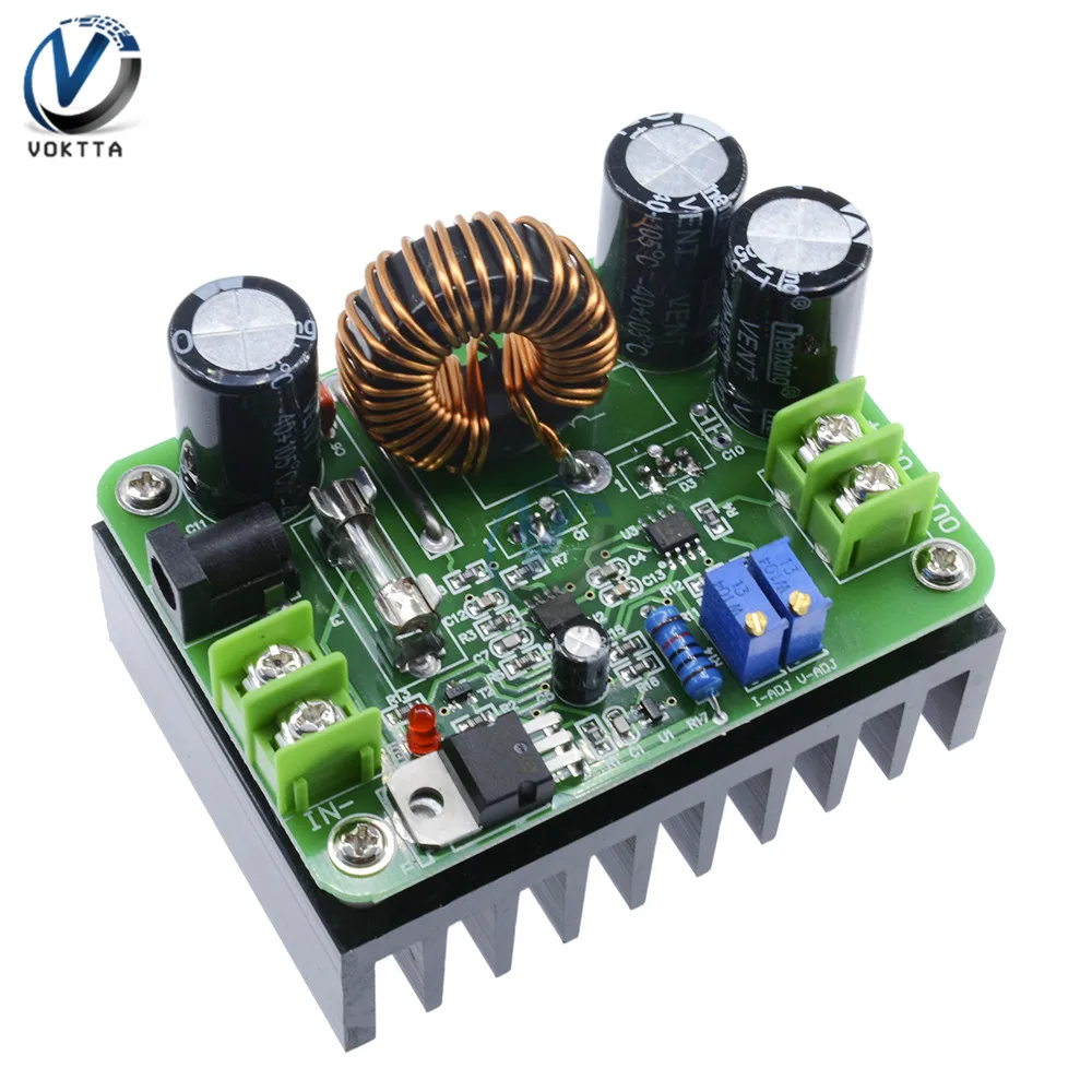 600W DC-DC 10 V-60 V-12 V-80 V импульсный Повышающий Модуль солнечных батарей Тетрадь высокое Мощность шаг-Up преобразователь усилитель