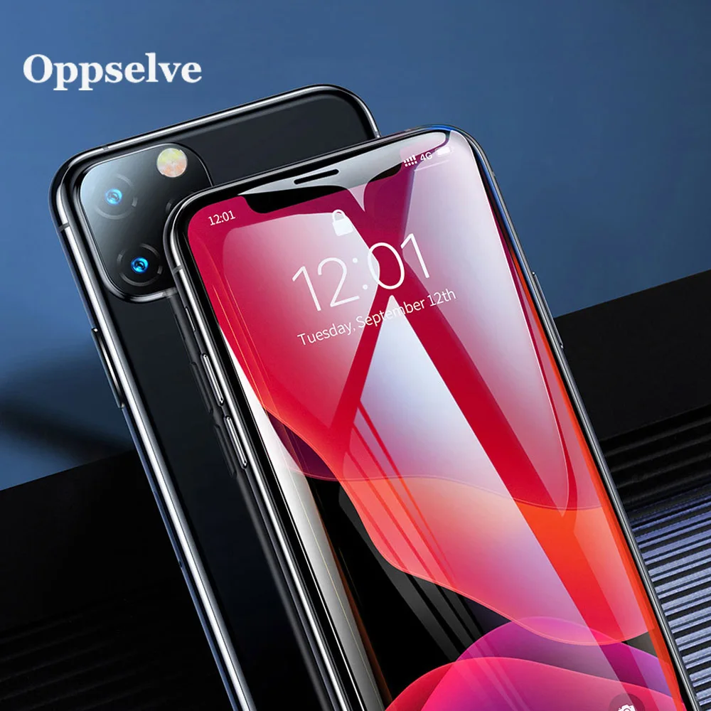 

Oppselve Luxury Screen Protector For iPhone 11 Pro Max XS Max XR X 10 8 7 Tempered Glass For iPhone11 X 5D Full Curved Edge Film