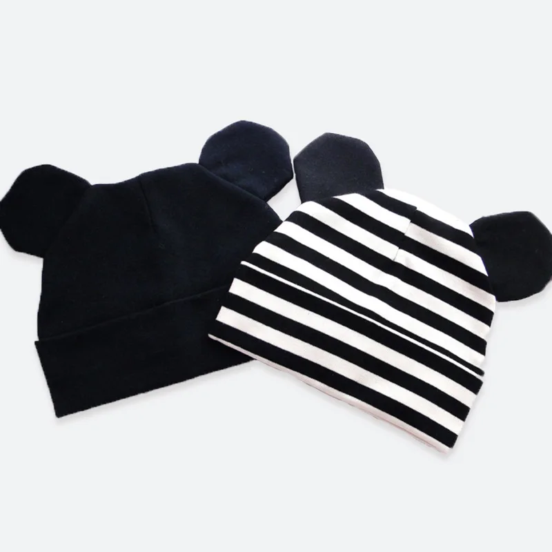 black baby hat with ears
