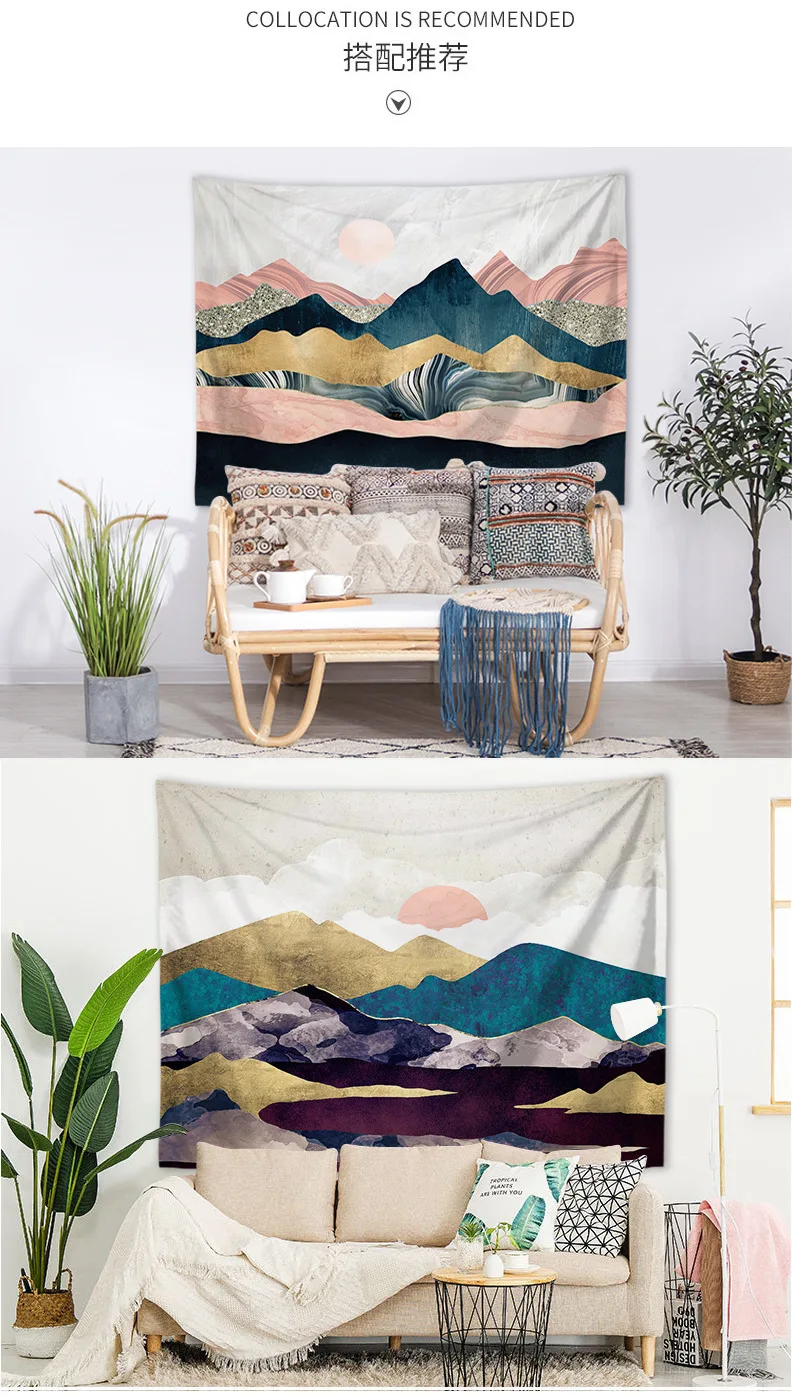 Cloth Background Wall Decoration Cloth Tapestry Home Decoration Mural Tapestry Beach Towel Wall Hanging