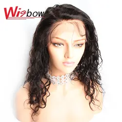 Wigbow OneCut волосы 8-28 дюймов бразильские глубокая волна длинные полные кружевные человеческие волосы парики предварительно выщипанные волосы