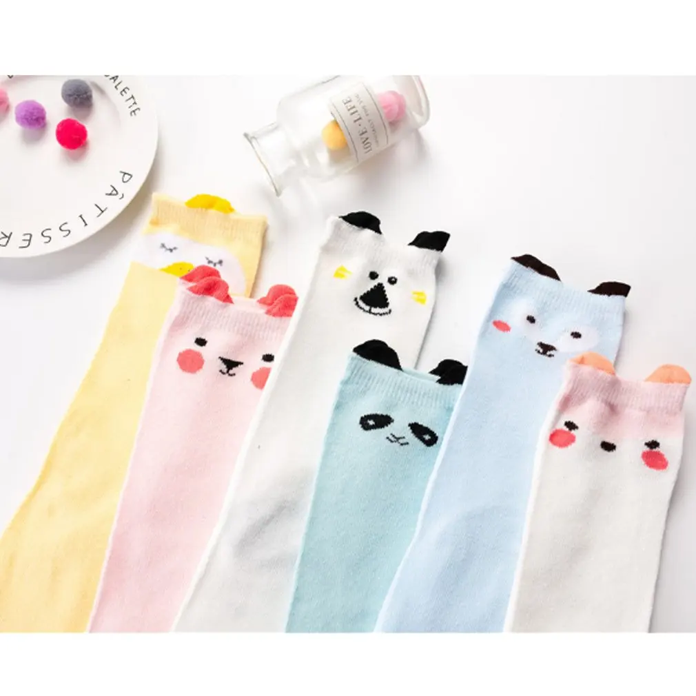 Children's Socks Spring And Summer Thick Cotton Cute Cartoon Anti-skid Breathable Floor Baby Mid tube Socks