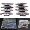 New 8Pcs 4D Assembled Battleship Aircraft Carrier Submarine Warship Model Kit 1