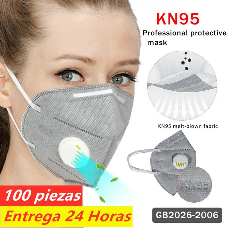 

Kn95 mask with breathing valve equivalent FFP2 dust masks with Valved face mask Face protection against dust a lot