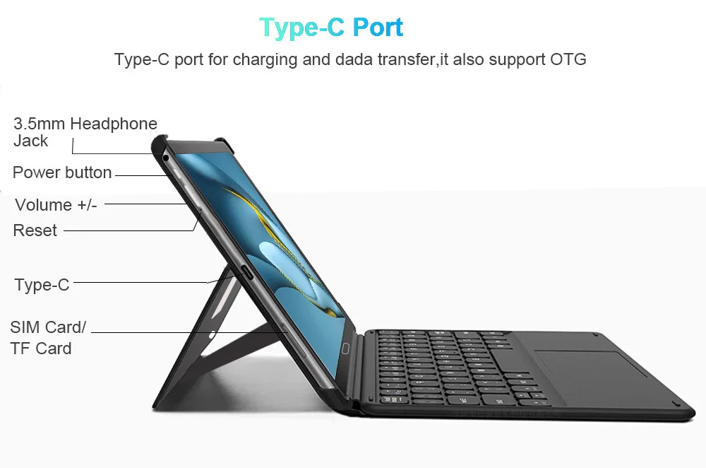 Mpad Plus 2.5K 10.8 Inch 2-in-1 Android Tablet - 10 Cores MTK, 4GB RAM, 128GB ROM, 4G LTE, 7000mAH with Keyboard Description Image.This Product Can Be Found With The Tag Names Computer Office, Mpad plus, Tablets