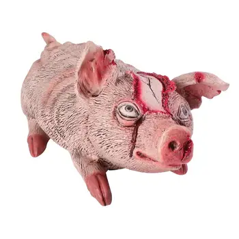 

Halloween Simulation Pig Tricky Props Halloween Bar Decoration Simulation Animal Party Horror Atmosphere Props