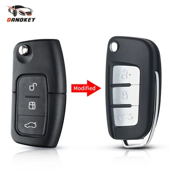 

Dandkey Modified 3 Buttons 433MHz Flip Remote Control Key FO21 For Ford Focus Max S Fiesta 2013 Car Fob Case 4D60 4D63 Chip