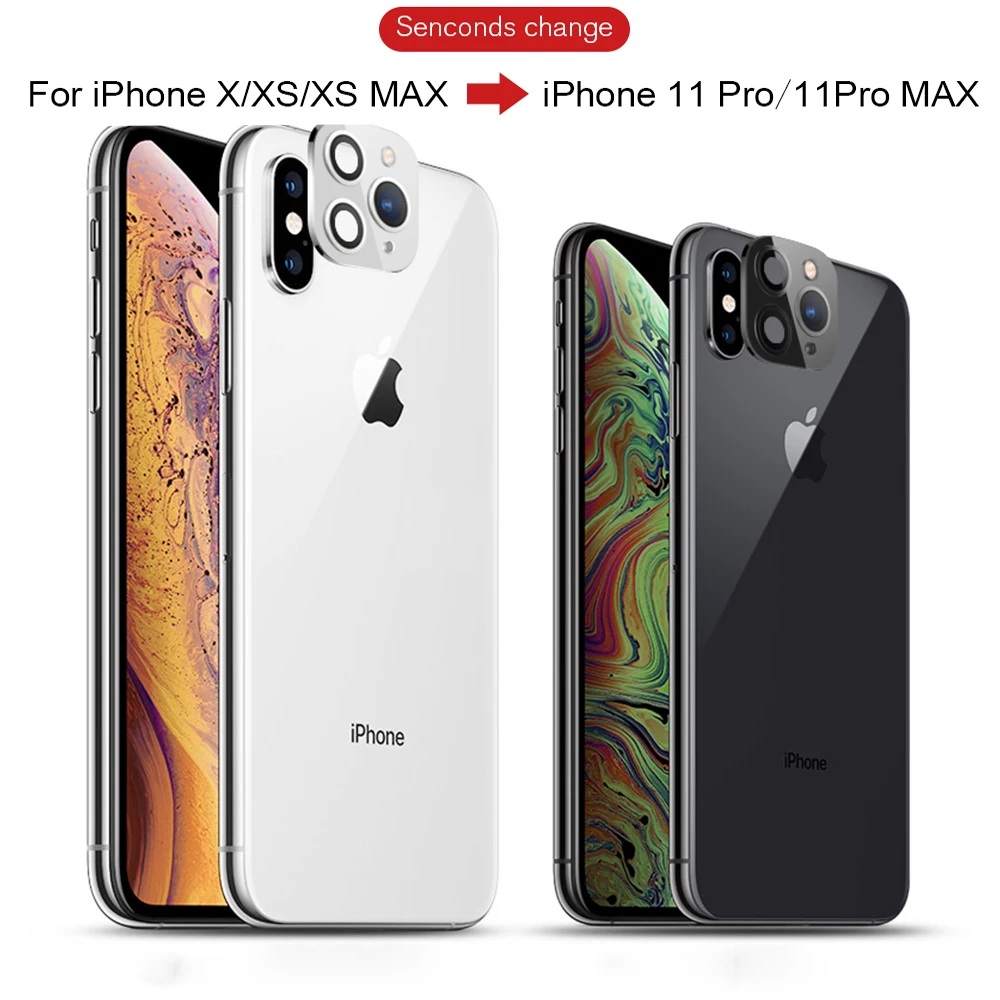 Для iPhone XS X Max секундная Замена для 11 Pro Чехол из титанового сплава объектива