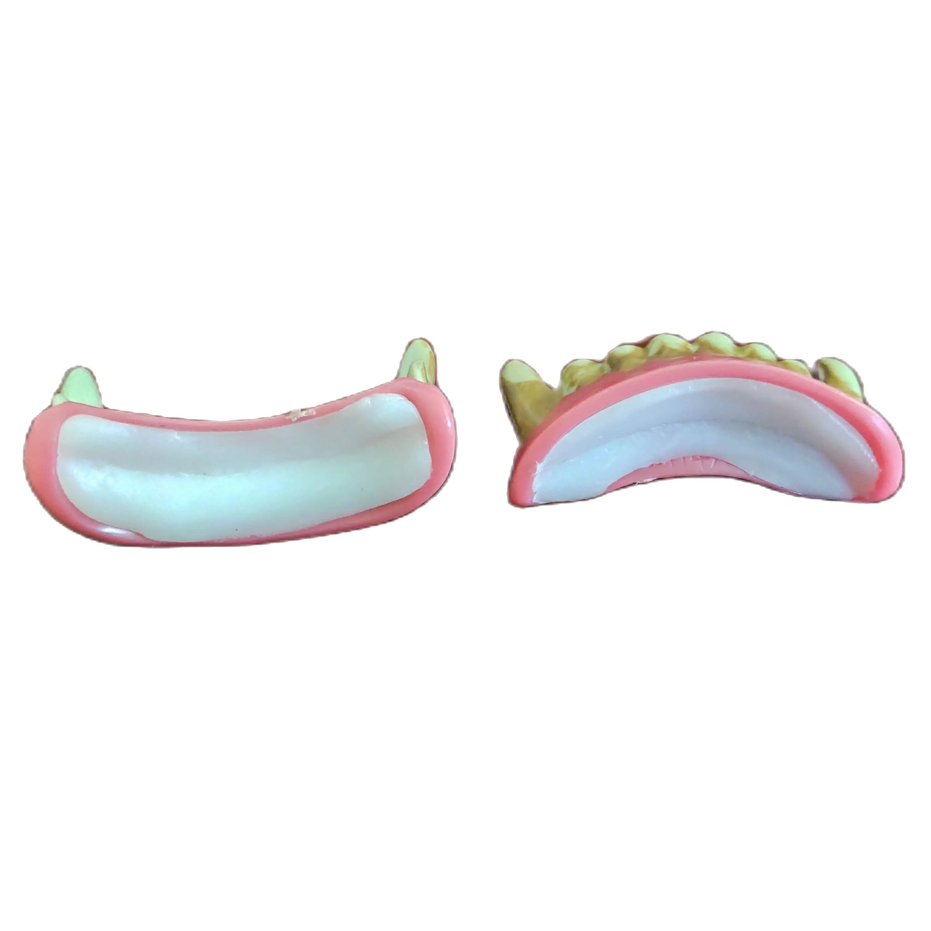 Colmillos de dientes para disfraz de hombre lobo, Dentaduras postizas, Zombie, fantasma, vampiro, Crazy Teeth, Cosplay, King Kong