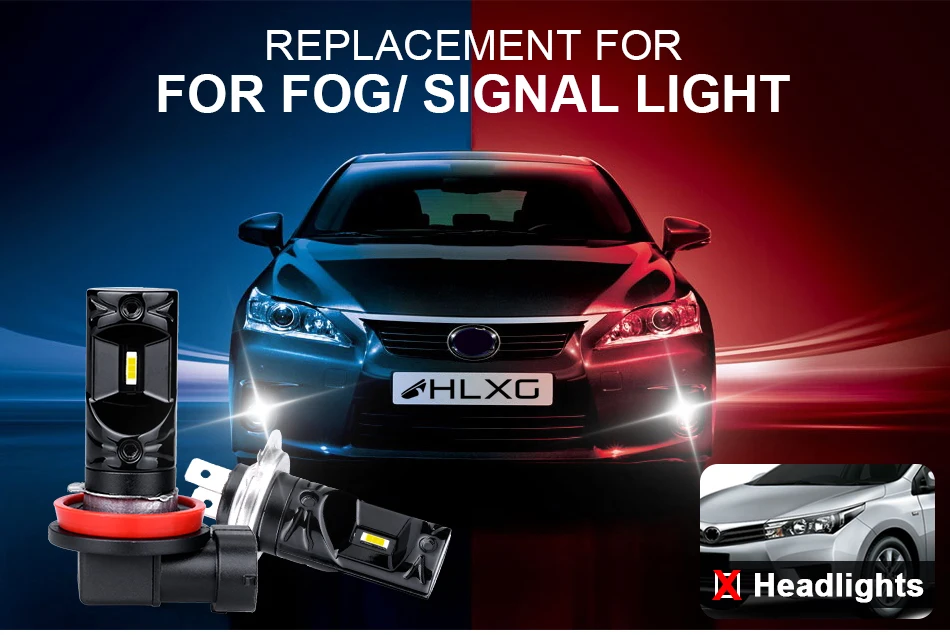 Авто HB3 9005 HB4 9006 H8 H11 светодиодный Противотуманные фары для Автомобильные дневные ходовые огни nebbia H16 PSX26W PSX24W H10 HIR2 светодиодный 12V 24V(1 пара