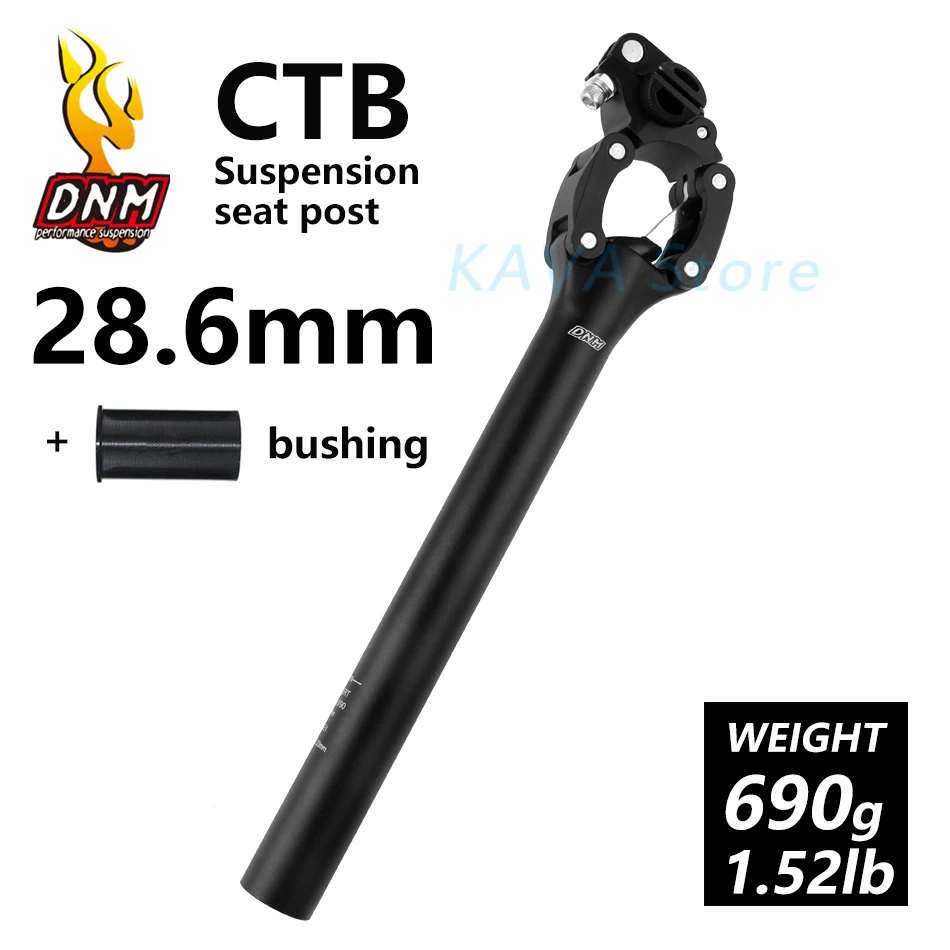 DNM/CTB горный велосипед амортизирующие подседельный 27,2/28,6/30,0/30,4/30,9/31,6/33,9 мм* 350 мм MTB дорожный велосипед стойка для подвесного сиденья - Цвет: DNM CTB 28.6mm