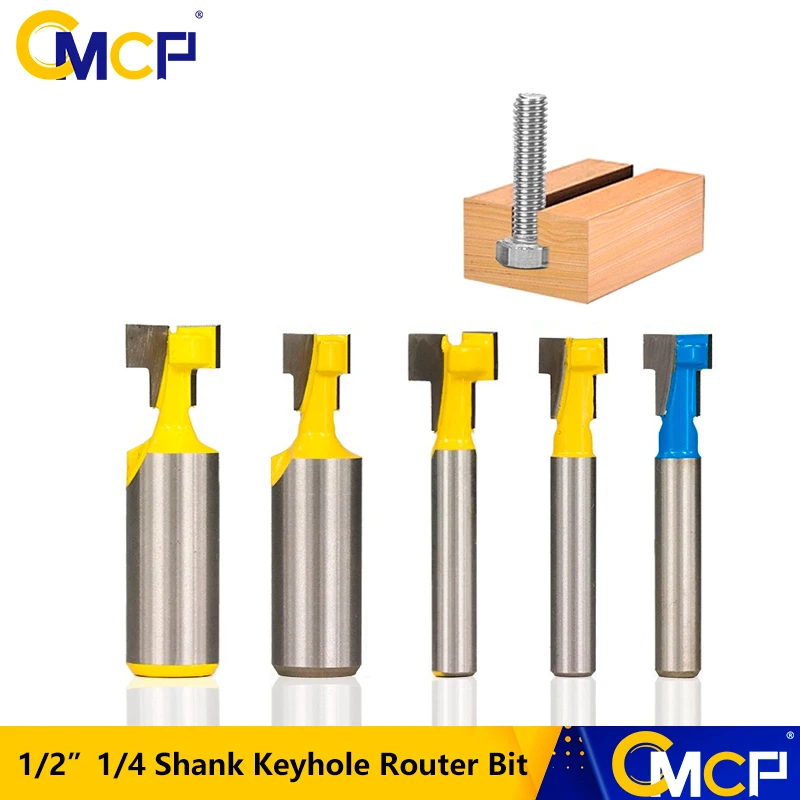 1/4"*1/2" Carbide Keyhole Router Bit Power Woodworking Cutting Tool 1/4"*1/2" Carbide Keyhole Router Bit Power Woodworking Cutting Tool