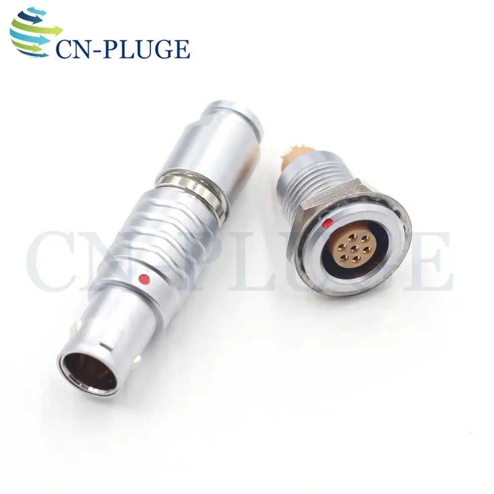 M12 Тип FGG яйцо 1B 2 3 4 5 6 7 8 10 12 14 16 pin пуш-ап самоблокирующийся камера с коннектором и оборудование для модных проверок разъемы - Цвет: 7 Pin
