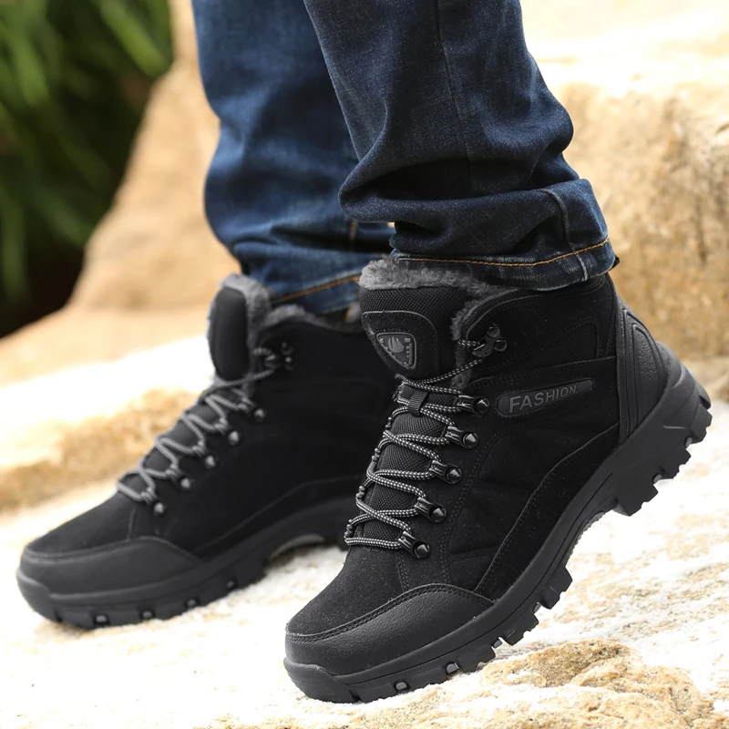 Зимние ботинки; пара теплых зимних ботинок; zapatos de hombre; женская походная обувь; нескользящая уличная хлопковая обувь; zapatos de mujer