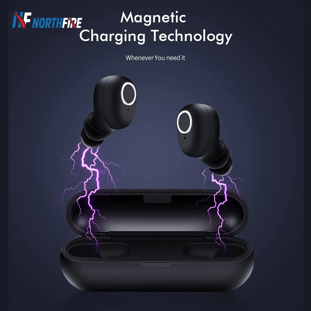 Bluetooth беспроводные наушники IPX4 Водонепроницаемая гарнитура TWS 5 0 стерео с двойным