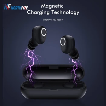 

Bluetooth Wireless Earphones IPX4 Waterproof Headset TWS 5.0 Earbuds Wireless Stereo With Dual Microphone In-Ear