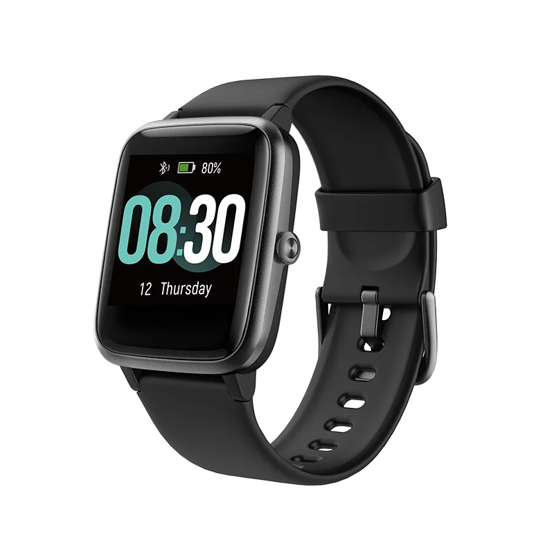 Uwatch 3, умные часы, 5 АТМ, водонепроницаемые, умные часы, 10 дней, батарея, умные часы для мужчин, часы, часы, подарок для телефона Android IOS - Цвет: Onyx Black